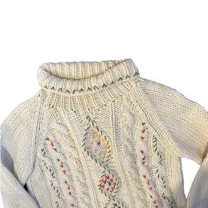 Delicate 100% Wool Handmade in Italy Sweater Large